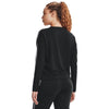 Under Armour Women's Black UA Rival Terry Taped Crew