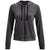 Under Armour Women's Jet Grey/Mod Grey/Black Rival Terry Full-Zip Hoodie