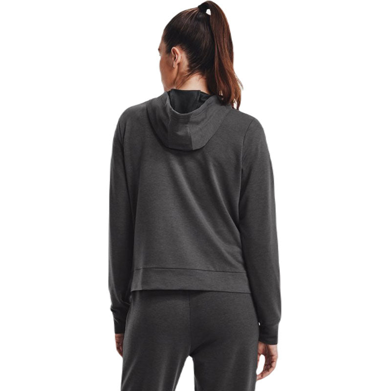 Under Armour Women's Jet Grey/Mod Grey/Black Rival Terry Full-Zip Hoodie