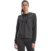 Under Armour Women's Jet Grey/Mod Grey/Black Rival Terry Full-Zip Hoodie