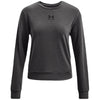 Under Armour Women's Jet Grey/Mod Grey/Black Rival Terry Crew