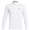 Under Armour Men's White/Pitch Grey/Pitch Grey Playoff Quarter Zip