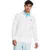 Under Armour Men's White/Pitch Grey/Pitch Grey Playoff Quarter Zip