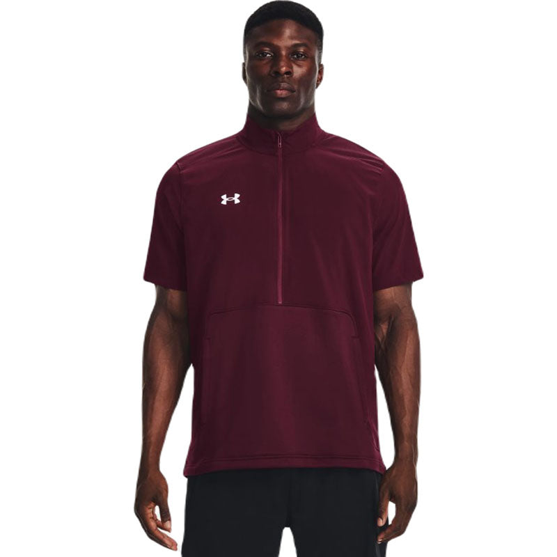 Under Armour Men's Maroon/White Motivate 2.0 Short Sleeve