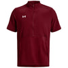 Under Armour Men's Cardinal/White Motivate 2.0 Short Sleeve