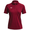 Under Armour Women's Cardinal/White Tech Team Polo