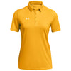 Under Armour Women's Steeltown Gold/White Tech Team Polo