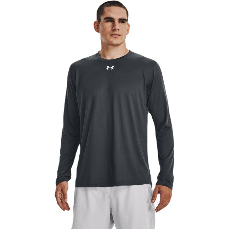 Under Armour Men's Stealth Grey/White Team Tech Long Sleeve