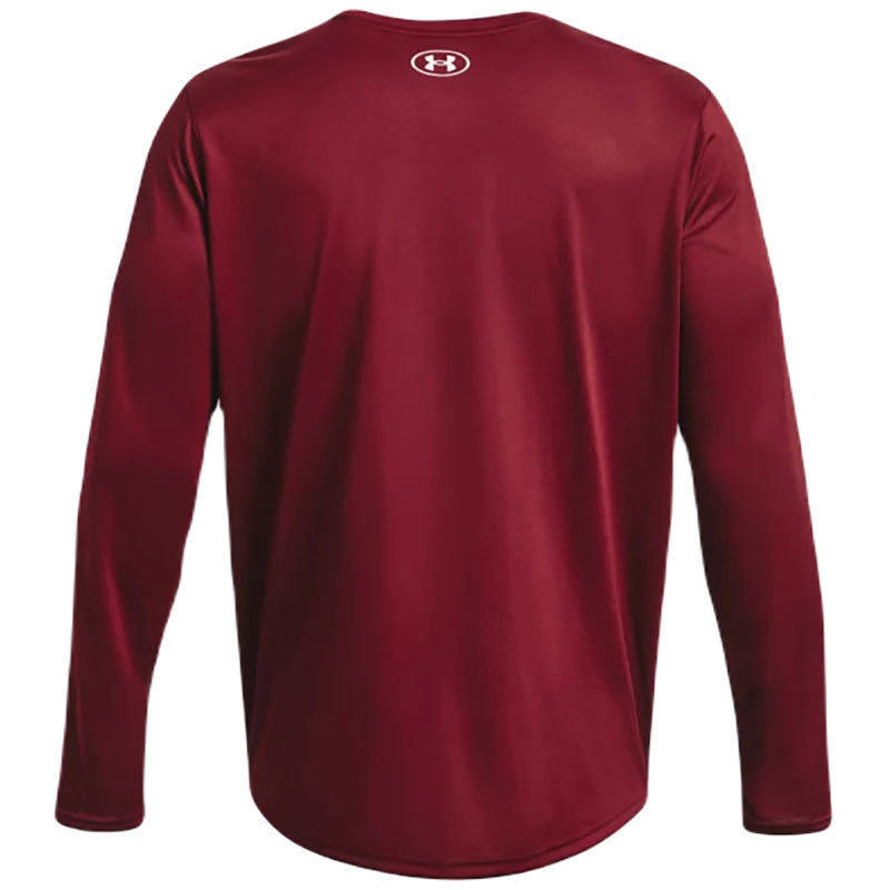 Under Armour Men's Cardinal/White Team Tech Long Sleeve