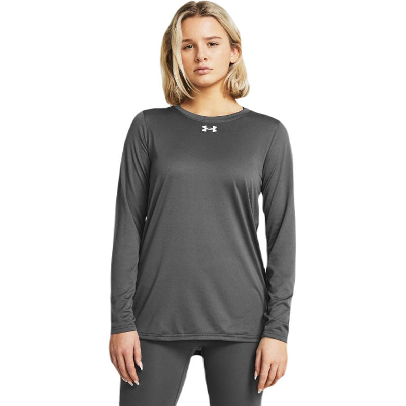 Under Armour Women's Castlerock/White Team Tech Long Sleeve