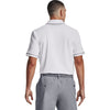 Under Armour Men's White/Mod Grey Team Tipped Polo