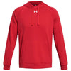 Under Armour Men's Red/White Rival Fleece Hoodie