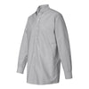 Van Heusen Men's Grey Long Sleeve Regular Fit Pinpoint Shirt-Alpha Sized