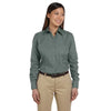 Van Heusen Women's Bayleaf Silky Poplin Dress Shirt