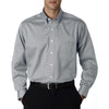 Van Heusen Men's French Grey Non-Iron Pinpoint Dress Shirt