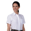 Van Heusen Women's White Short Sleeve Broadcloth Shirt