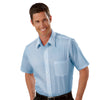 Van Heusen Men's Blue Short Sleeve Broadcloth Shirt