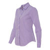 Van Heusen Women's Amethyst Gingham Long Sleeve Dress Shirt