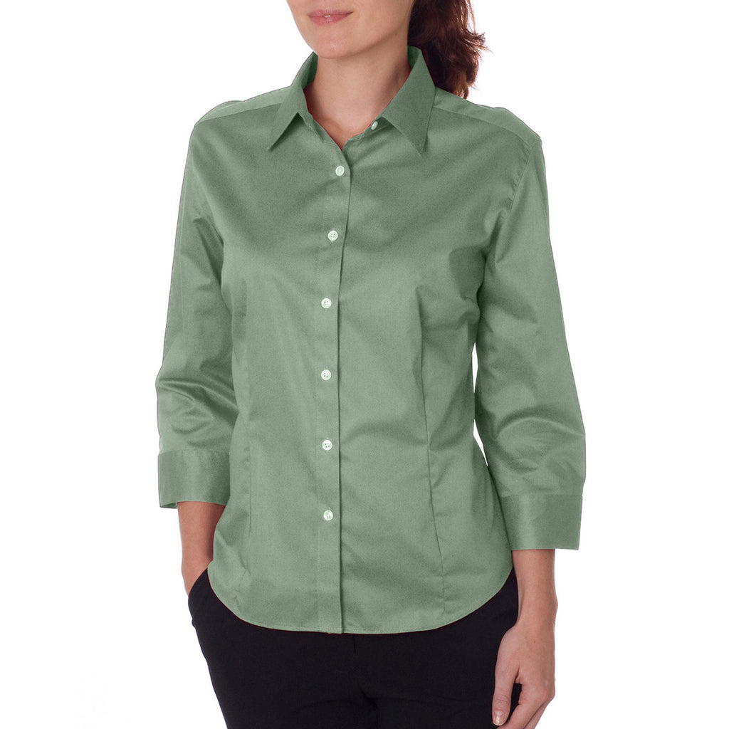 Van Heusen Women's Sage 3/4 Sleeve Twil Dress Shirt