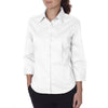 Van Heusen Women's White 3/4 Sleeve Twil Dress Shirt