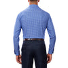 Van Heusen Men's Dark Blue Cotton/Poly Check Dress Shirt