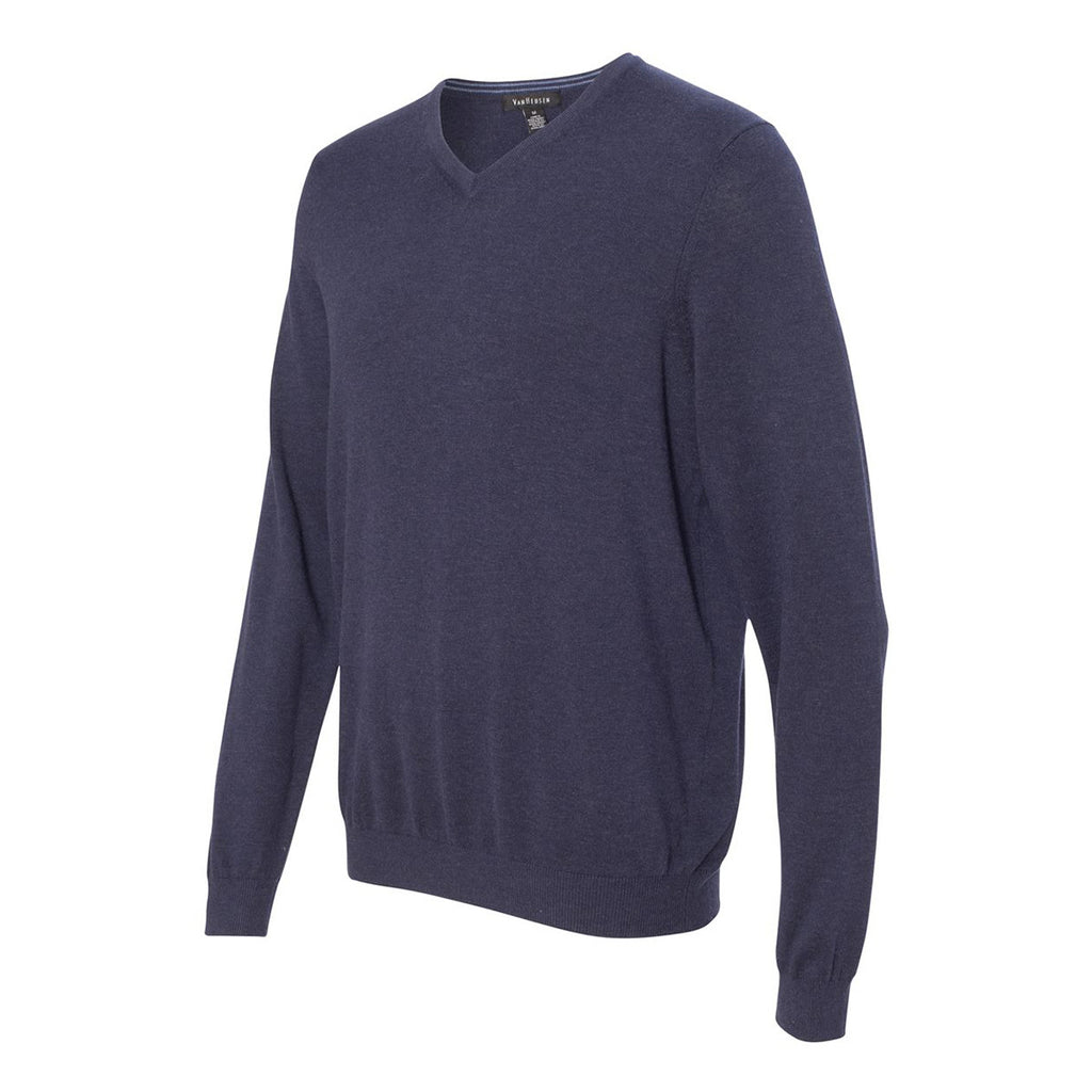 Van Heusen Men's Navy Long Sleeve V-Neck Sweater