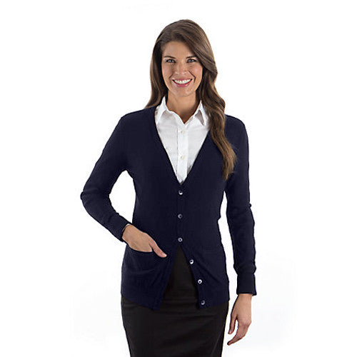 Van Heusen Women's Navy Long Sleeve Cardigan Sweater