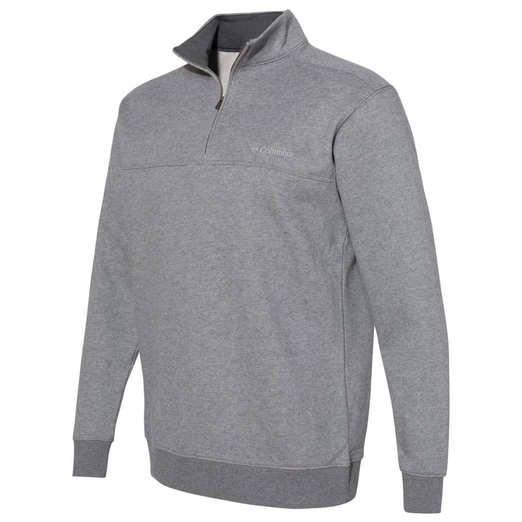 Columbia Men's Charcoal Heather Hart Mountain Half-Zip Sweatshirt