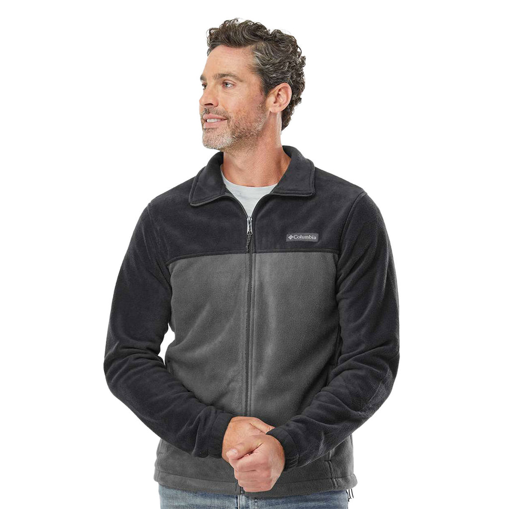 Columbia Men's Black/Grill Steens Mountain Full-Zip Fleece