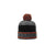 Richardson Grey/Orange/Black Heathered Pom Beanie with Cuff