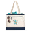 Gemline Natural/Navy Utility Tote