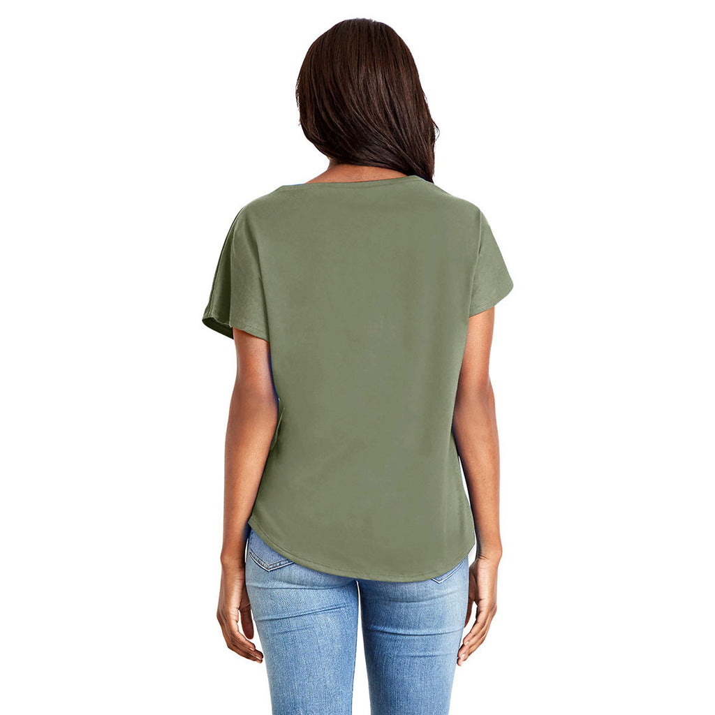 Next Level Women's Military Green Ideal Dolman