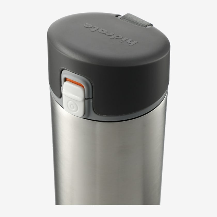 HidrateSpark Silver Steel 17oz Chug Lid Bottle