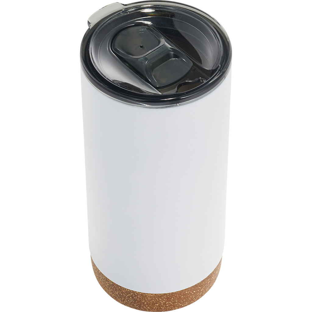 Leed's White Valhalla Copper Vacuum Tumbler with Cork 16oz