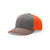 Richardson Charcoal/Neon Orange On-Field Split Pulse SportMesh R-Flex Cap