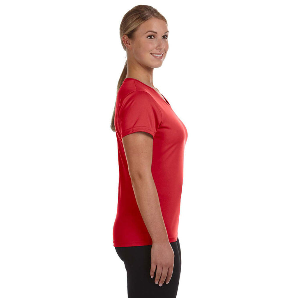 Augusta Sportswear Women's Red Wicking-T-Shirt