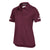 adidas Women's Maroon/White Team Iconic Coaches Polo