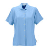 Vantage Women's Carolina Blue Woven Camp Shirt