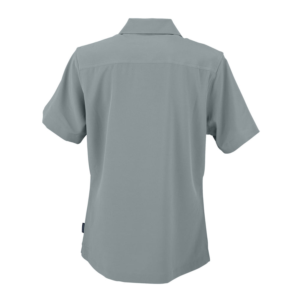 Vantage Women's Grey Woven Camp Shirt