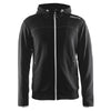 Craft Sports Men's Black/Platinum Leisure Full Zip Hood