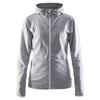 Craft Sports Women's Grey Leisure Full Zip Hood