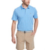 Vineyard Vines Men's Cornflower Lake Worth Stripe Sankaty Polo