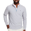 Vineyard Vines Men's Coastline Coopers Town Stripe Saltwater Quarter-Zip Pullover