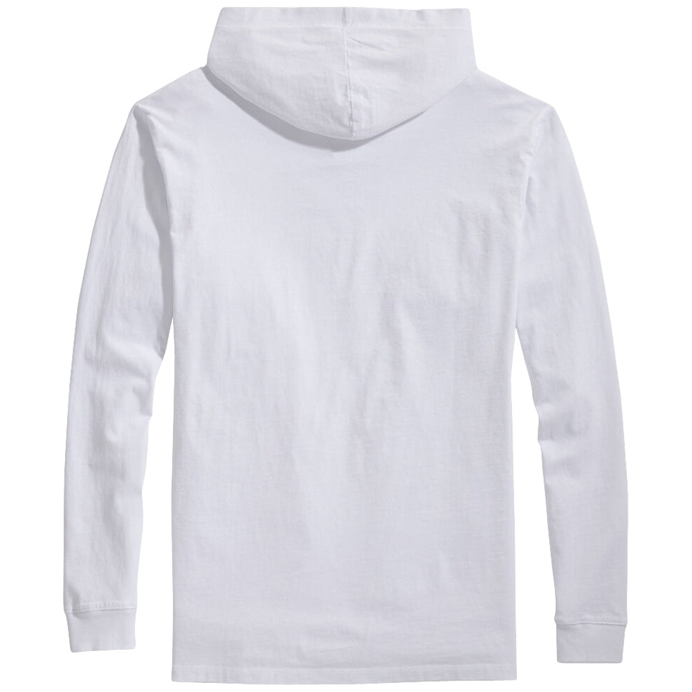 Vineyard Vines Men's White Cap Blank Long-Sleeve Hoodie T-Shirt