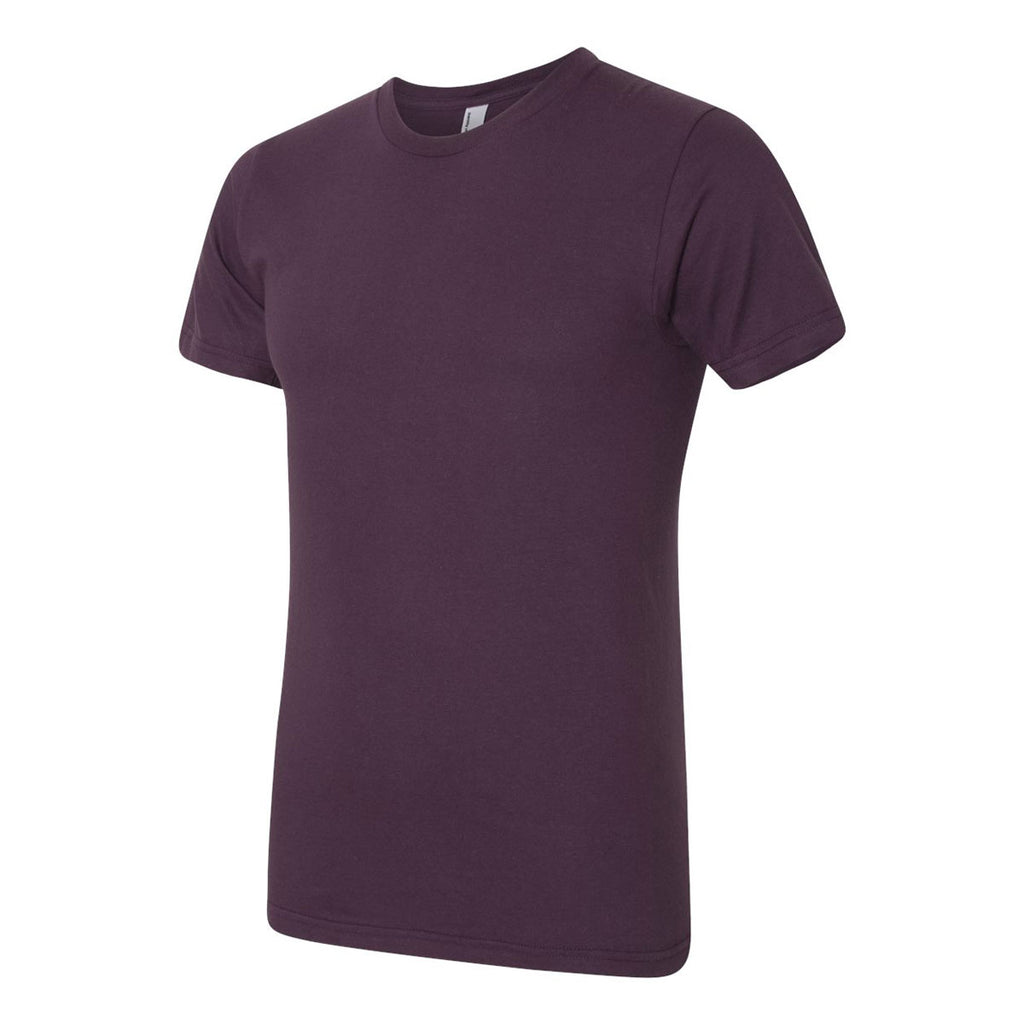 American Apparel Unisex Eggplant Fine Jersey Short Sleeve T-Shirt