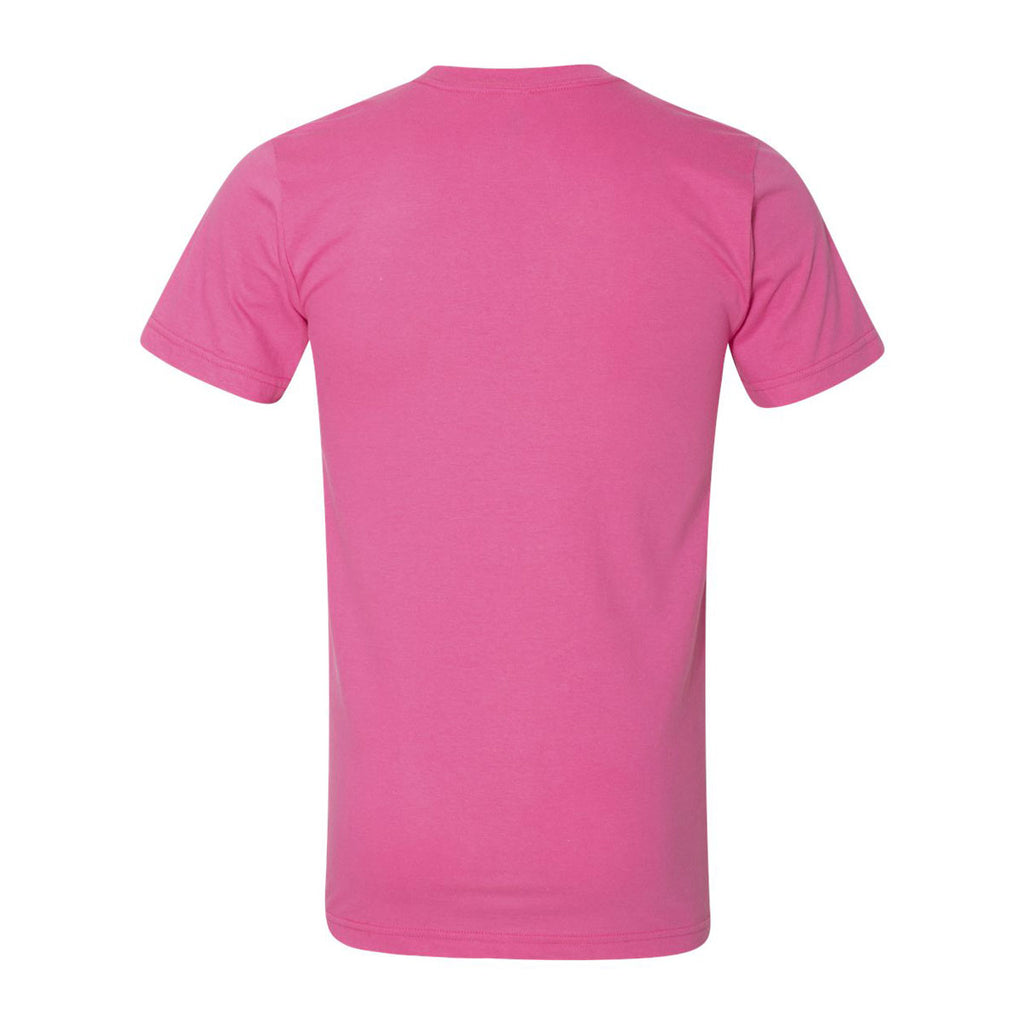 American Apparel Unisex Fuchsia Fine Jersey Short Sleeve T-Shirt