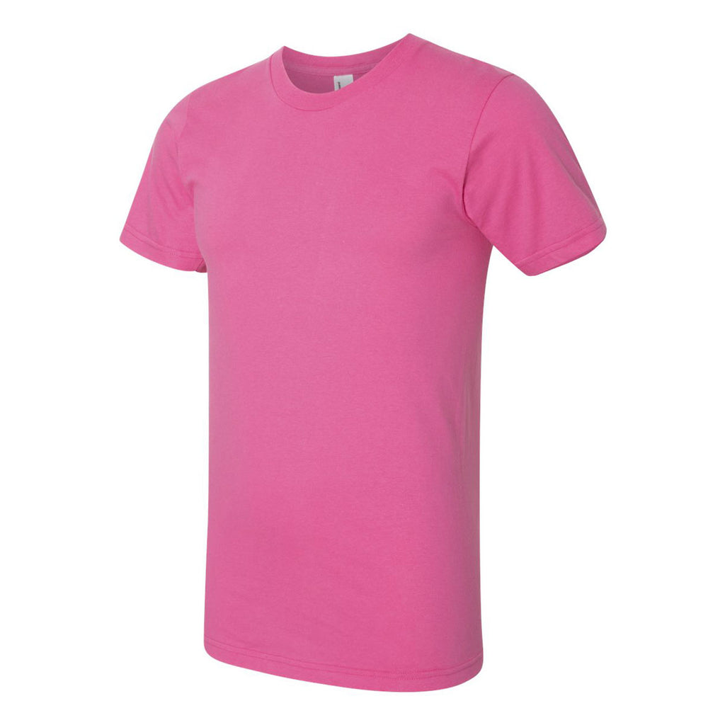 American Apparel Unisex Fuchsia Fine Jersey Short Sleeve T-Shirt