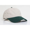 Pacific Headwear Khaki/Hunter Adjustable Brushed Cotton Twill Cap