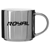 ETS Silver/White Monaco Metallic Mug 16 oz