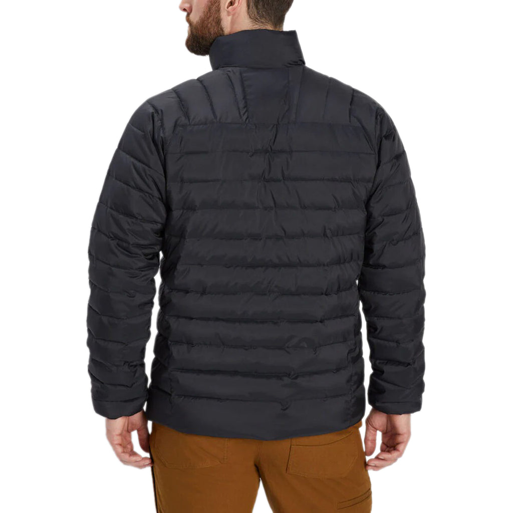 AKHG Men's True Black Eco Puffin Mock Jacket